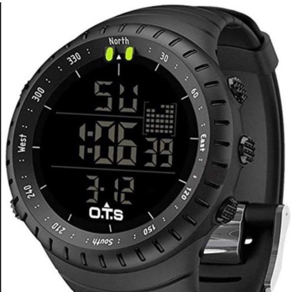 Men's Digital Sports Watch Waterproof Tactical Watch With Led Backlight Watch